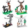 99 Ночей Ночная Игра Ужасы Строительные Блоки В Лесу Олень Монстр Кирпичики для Мальчиков Игрушки День Рождения Рождество Подарки