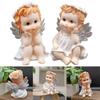 Смола Милый Европейский Стиль Ангел Смола Крыло Фигурка Творческая Статуя Мемориал Херувим Скульптура Украшения Изделия Из Смолы Декоративные