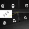 For Jeep Cherokee 14-2022 Matte Silver Rear Seat Backrest Frame Cover Trim 3PC