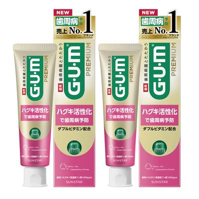 GUM Премиальная зубная паста (Уход за деснами Медицинская мята) 90 г x 2 [Квази-лекарственное средство]