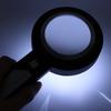 Лупа для пожилых людей 6X/15X 6 светодиодных ламп Ручная линза-лупа для чтения и осмотра