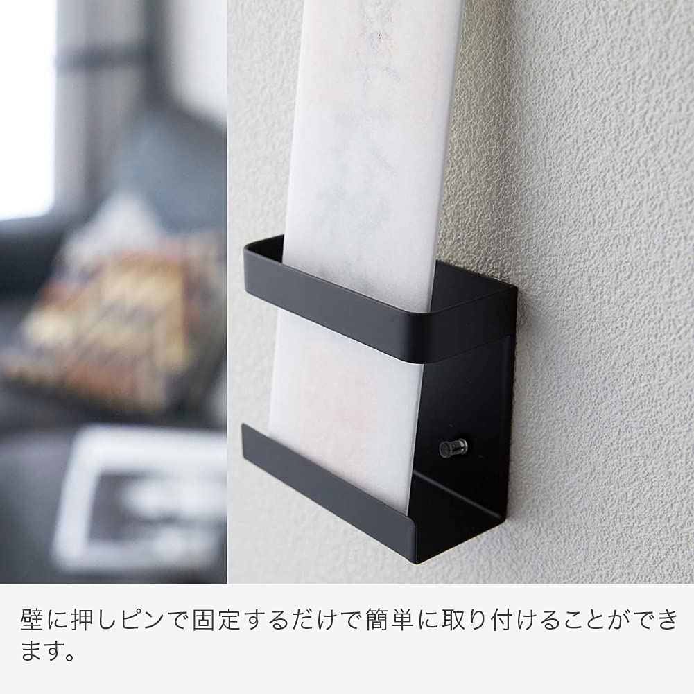 Yamazaki Jitsugyo (Yamazaki) God Bill Holder Single Black Approx. W9XD4XH8cm Tower Simple Shinto Altar Bill Holder 5287