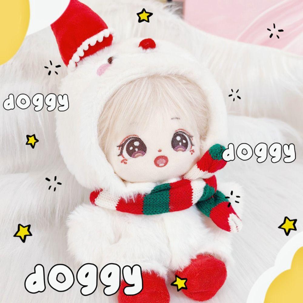 Модная Рождественская 20см Хлопковая Одежда Мультяшные DIY Игрушечные Аксессуары Милая Цветная Одежда Декор BJD
