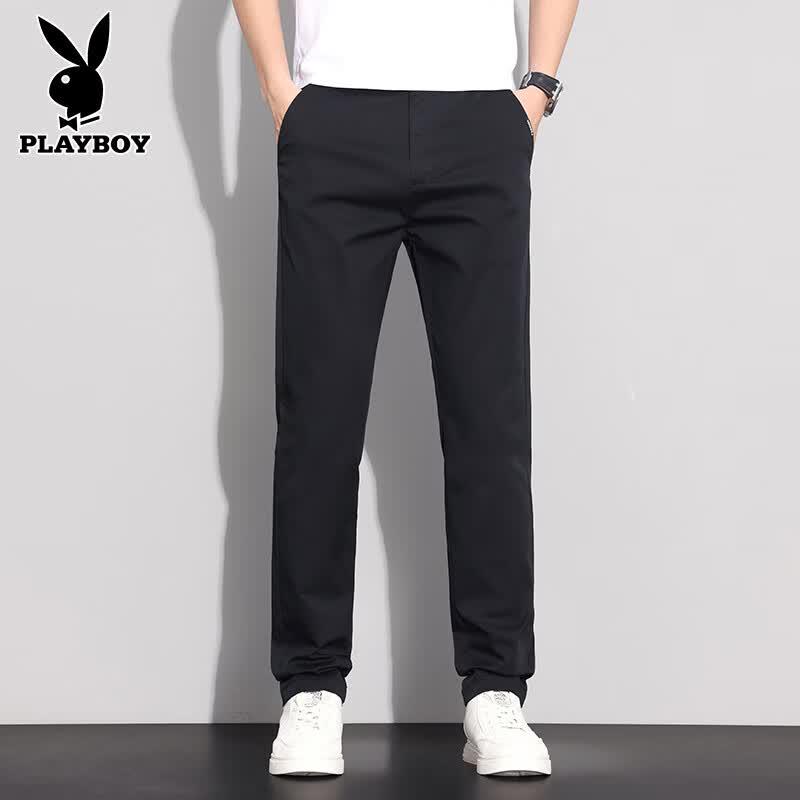 PLAYBOY Мужские повседневные деловые брюки прямого кроя