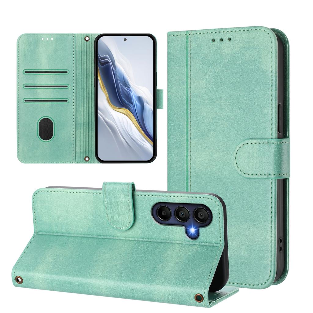 For Samsung Galaxy A16 5G/Galaxy A16 4G Cases Wallet Stand Retro Texture Leather Phone Cover with Lanyard
