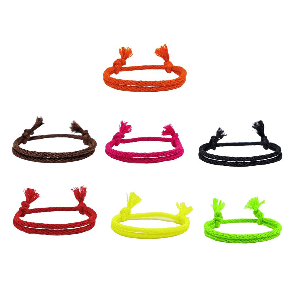 Плетеный браслет Регулируемый Плетеный Веревочный Шнурок Ручная Цепочка Шнур День Рождения Праздник Свадьба Работа Свидание Модные Украшения для