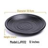 Melamine Black Imitation Porcelain Plate - Versatile Dish for Hot Pot, Barbecue, and Cold Dishes