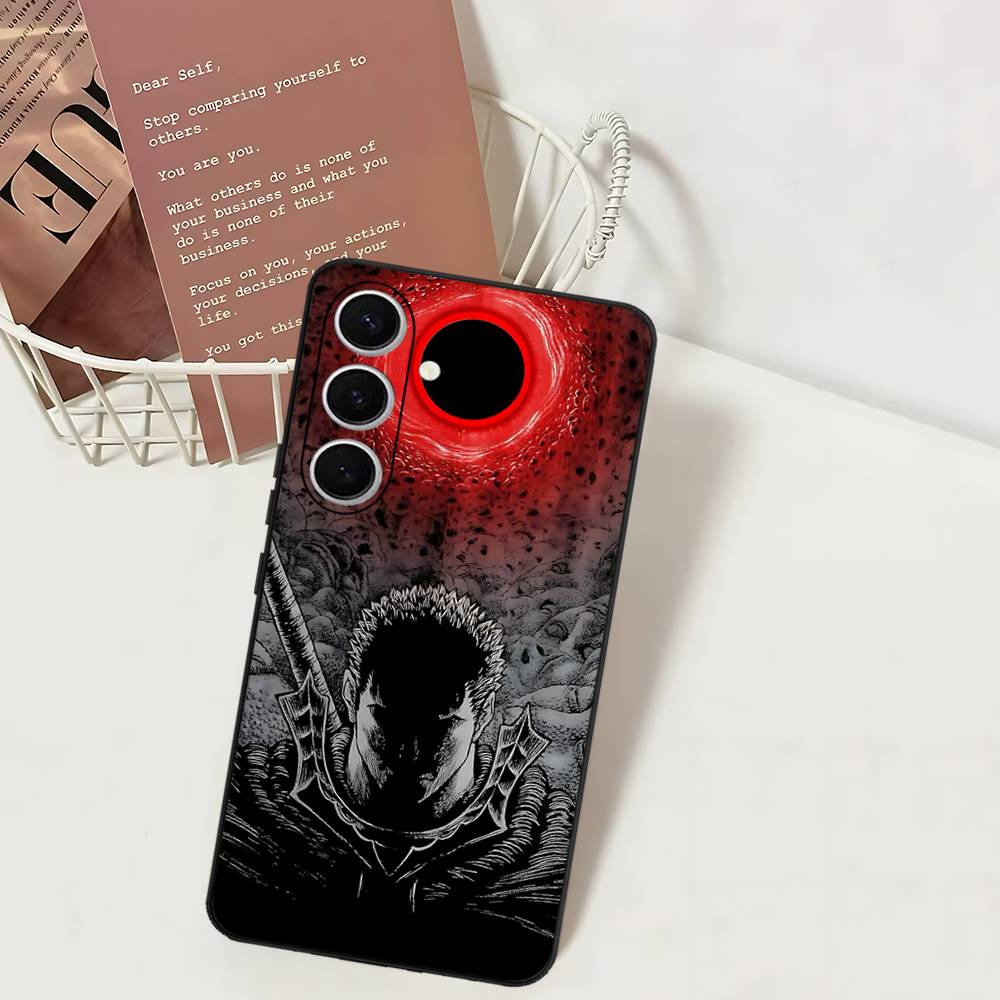 Чехол для телефона Berserk Guts Горячий Аниме для Samsung S 24 Fe 25 Ultra Plus 20 Lite 21 30 22 23 24 22 Ultra 5G Fundas