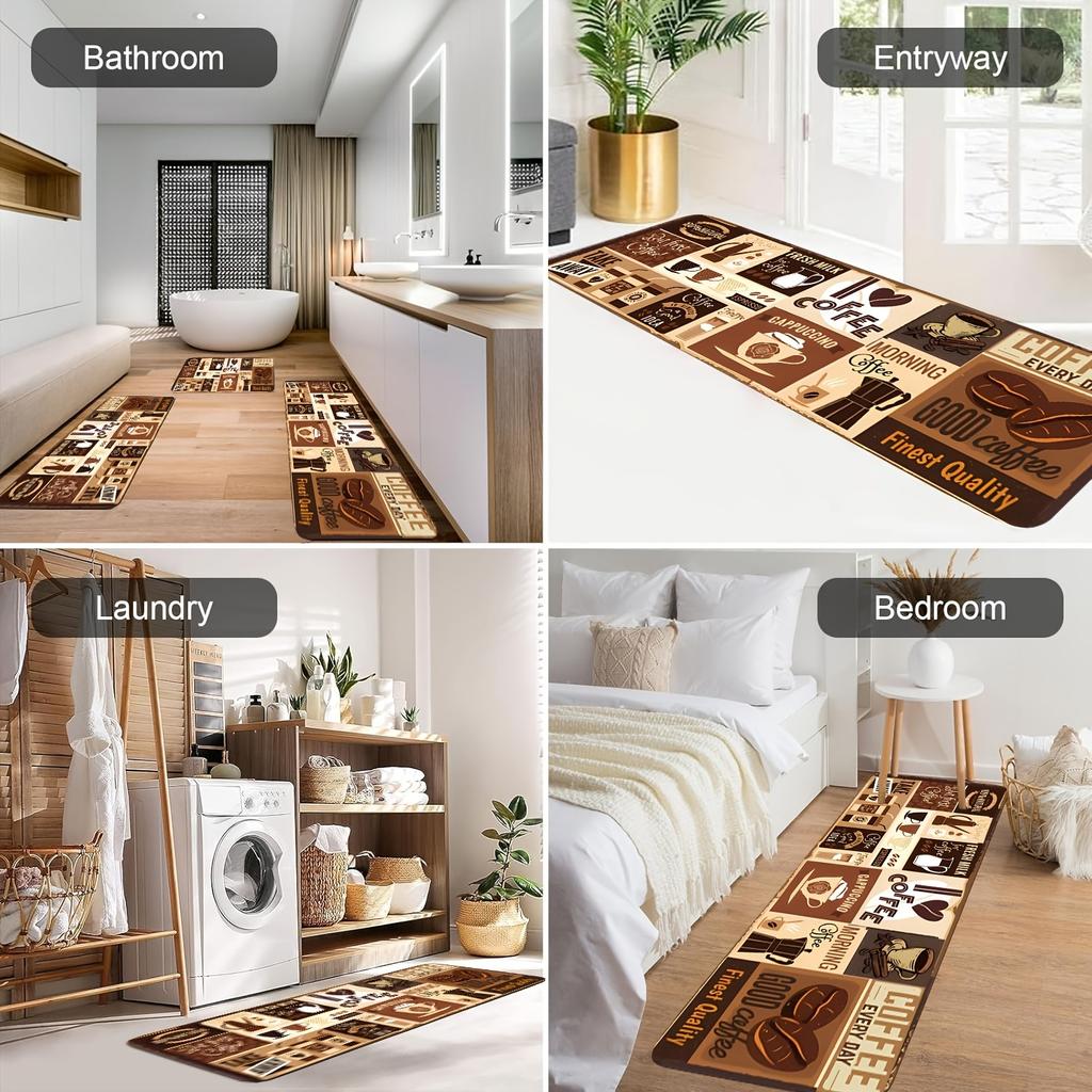 1PC Buttle Tea Hamster Kitchen Rug Non-Slip Door Mat Pop design Bathroom Rug Bath Mat Carpet for Home Sink Laundry ecoreeree