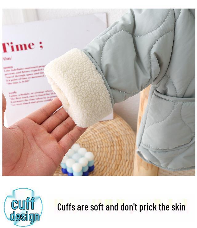 Детский хлопковый костюм на флисовой подкладке 2023: Зимняя куртка принцессы для мальчиков и девочек