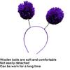 Pompoms Headband Photo Props Fun Hair Hoop 2025 for Party New Year