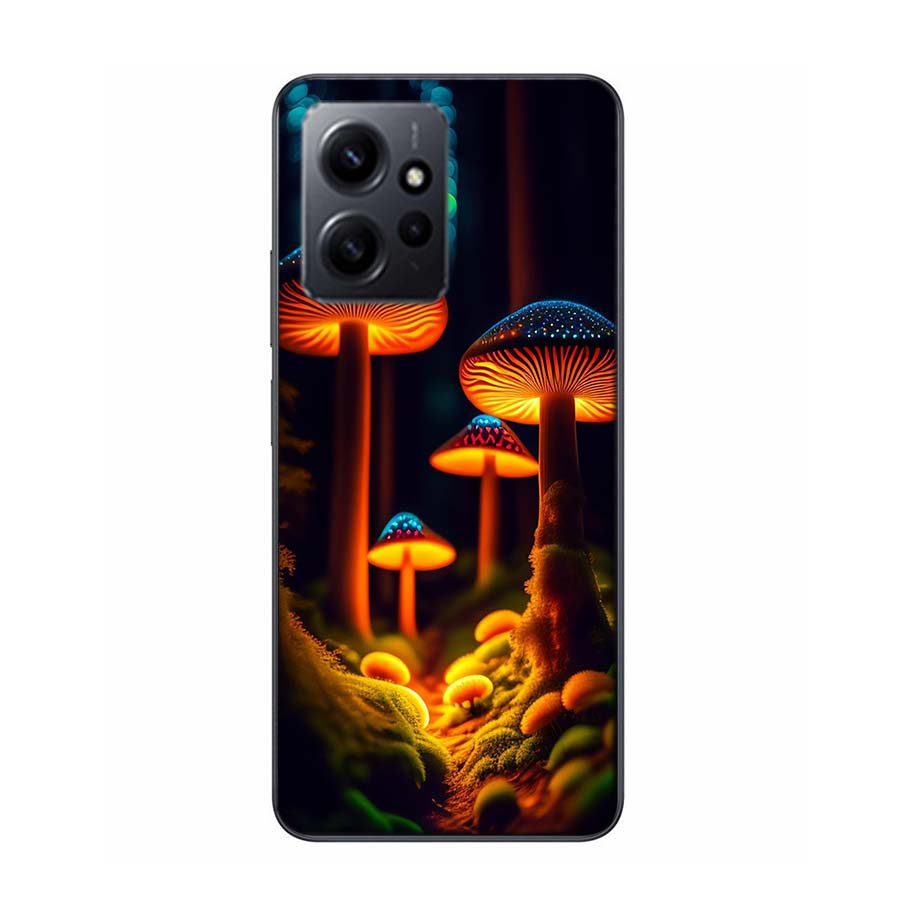 Dream Forest Landscape Mushroom House Phone Case For Redmi 12 13C 12C 15C 9 10 10C Note 13 Pro Plus 14 15 Pro 9T 9C 9A TPU Soft