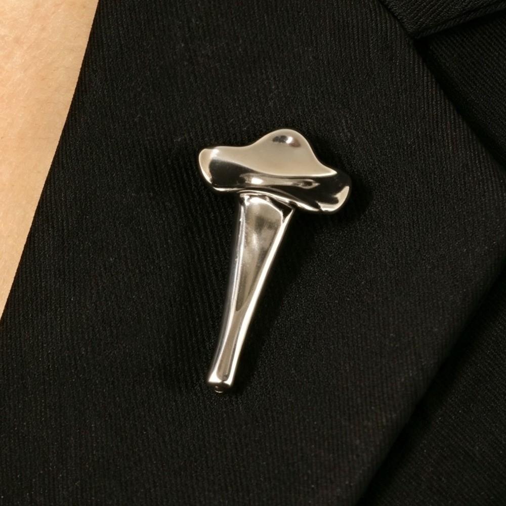 Hollow Design Lapel Pin Vase Shape Flower-Insertable Brooch Vintage Vase Brooch Wedding