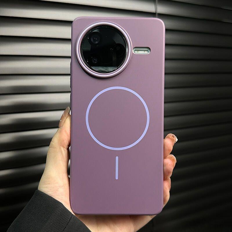 Чехол для Xiaomi POCO F7 Pro Жесткий ПК Тонкий Магнитный Беспроводная зарядка Защитная Задняя Крышка Чехол Для POCO F7 Ultra F7Pro Корпус