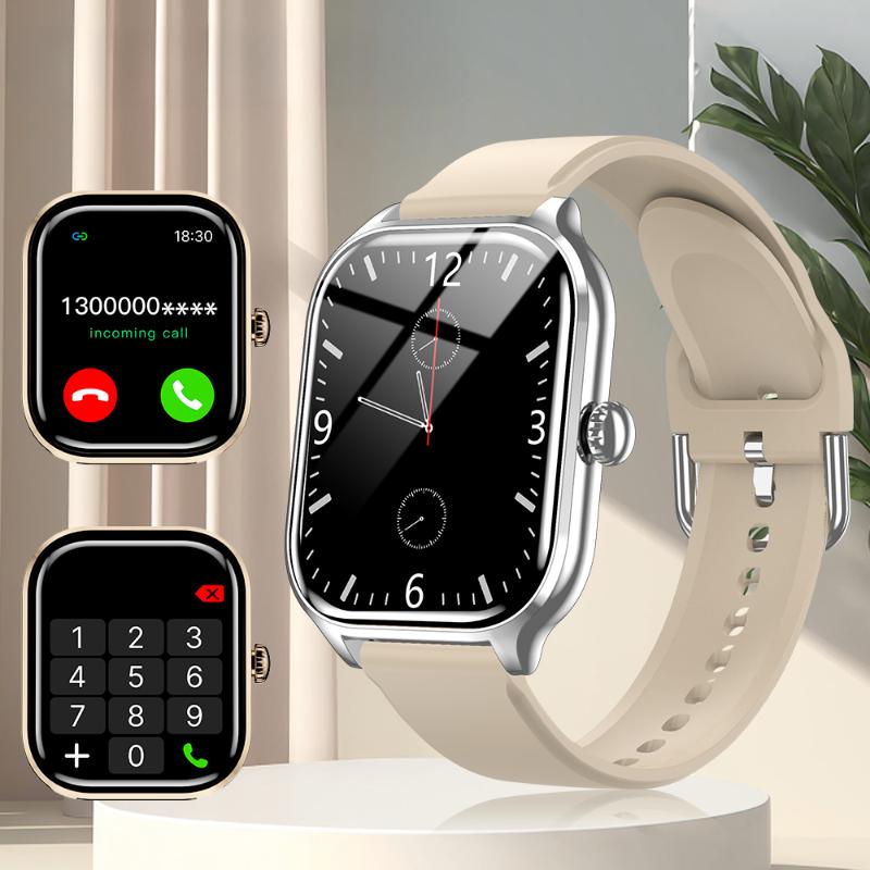 2025 Новые умные часы с голосовым вызовом, 24-часовой монитор здоровья, 100+ спортивных режимов, Bluetooth-умные часы для мужчин и женщин, дисплей 2.01
