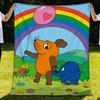 Мультяшное одеяло Die Sendung Mit Der Maus Плед Супер Уютный Плюшевый Для Гостиной Дивана Диванчика Детские Подарки на День Рождения