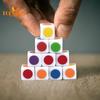 Красочные игральные кости — 10 шт., 16 мм, обучение основным и вторичным цветам, увлекательные обучающие игры, прочный акрил, 6-сторонние обучающие кубики для распознавания цветов