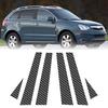 6pcs Carbon Fiber Car Window Pillar Posts Trim Cover Fit For Chevrolet Captiva Sport 2006-2010 Car Stickers