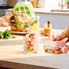 Ice Cube Bottle with Straw, 2 In 1 Touch-Free Push-Type Ice Cube Making Bottle, Easy Release Water Bottle Ice Mold