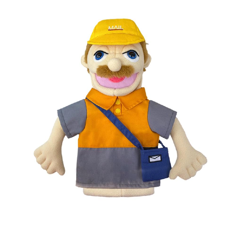 New 36cm Cartoon Profession Attire Series Hand Puppet Plush Toys Doctor Police Officer Nurse Doll Parent-child Educational Toys