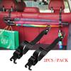 2pcs Car Back Seat Hook Multi-function Rear Seat Headrest Hanging Hook Umbrella Holder Seat Back Storage Interior Organizer