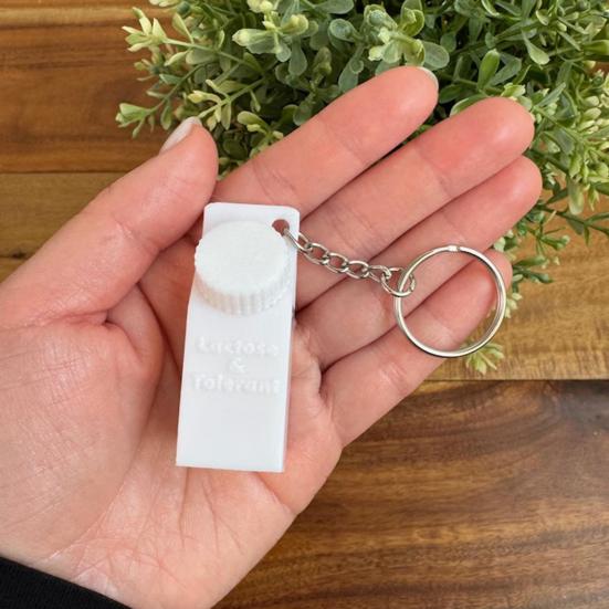 1/2 шт., держатель для таблеток, переносящих лактозу и таблетки, брелок, компактная коробка, дизайн коробки для молока, брелок, рюкзаки, кошельки, аксессуары