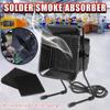Портативный поглотитель дыма при пайке ESD вытяжка 220 В для работы с паяльником Паяльный вентилятор для удаления дыма 16 Вт