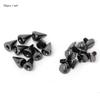 50 dona 7*10mm O'q uchli tikanlar Pank perchinlar Charm buyumlar uchun nurlar DIY Kiyim bezagi (To'pponcha rangi)