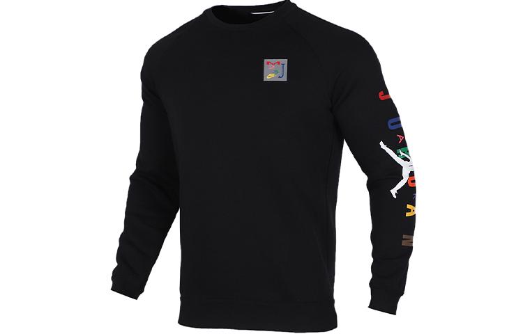 Jordan Sweatshirts Men's Black Crew Neck Moderate Regular CT6304-010