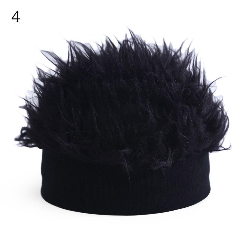 Эластичные шапки-бини, забавные волосы, интегрированный головной убор, портативный детский парик, шапка для мальчиков и девочек