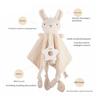Baby Cartoon Early Education Organic Cotton Soft Animal Ringing Toothed Gum Water Towel Soothing Doll