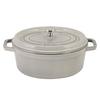 Staub Pico Cocotte Oval 23 см Campagne 11023107 Двуручная эмалированная кастрюля Oval Brater blanco trufa Pico Cocotte Stylish Pot Посуда для готовки Кухонные принадлежности
