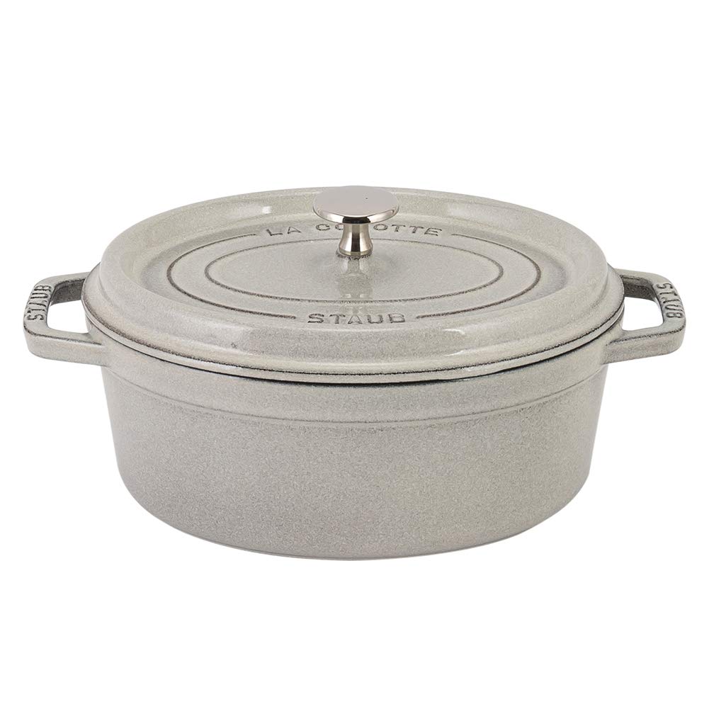 Staub Pico Cocotte Oval 23 см Campagne 11023107 Двуручная эмалированная кастрюля Oval Brater blanco trufa Pico Cocotte Stylish Pot Посуда для готовки Кухонные принадлежности