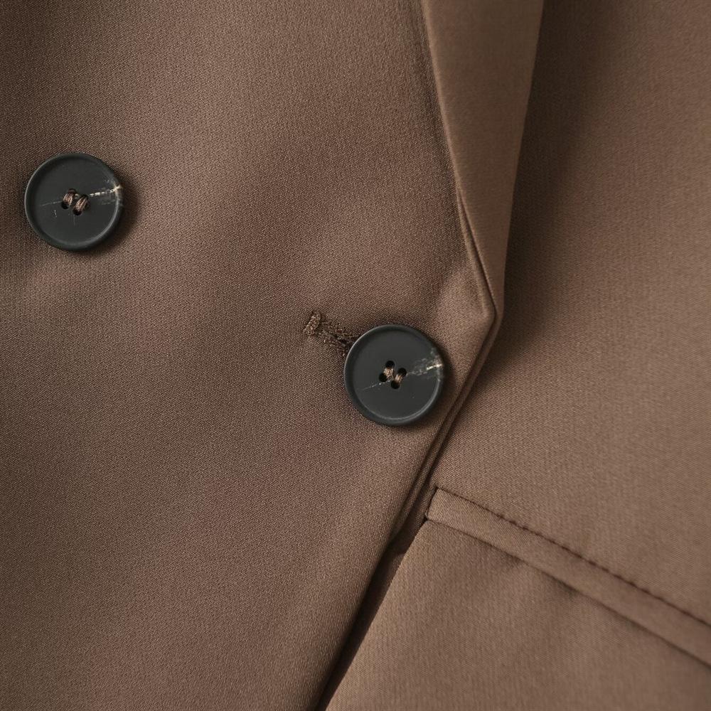 Женский разноцветный двубортный пиджак (Loose Fit) - Коллекция осень/зима 2024