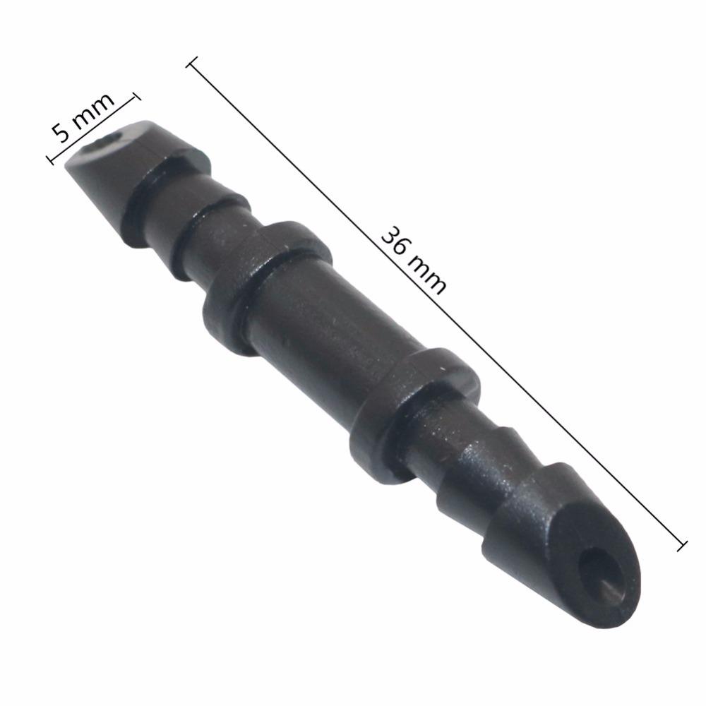 1/4" Barbed Hose Connectors 4/7mm Tubing Fittings Micro Drip Irrigation Water Splitters Elbow Straight 3-Way 4-Way 50/100Pcs