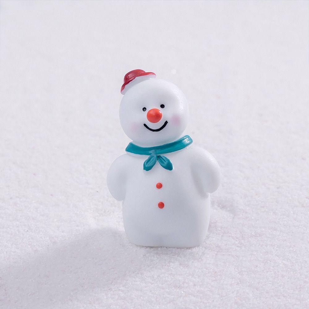 Accessories Cartoon Snow Man Doll Christmas Desktop Knick-Knack Creative Miniature Snowman Statue