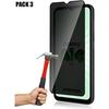 Protective Film - BOOLING - Compatible Samsung Galaxy A14 4G-5G - 9H Tempered Glass - Anti-spy - Pack of 3