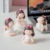 Мультфильм Милая Йога Маленькая Милая Девушка Спортивная Девушка Украшение Машины Торт На День Рождения Выпечка Украшения Подарки Студентам