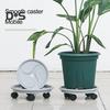 Plant Caddy with Wheels Heavy Duty Planter Pallet with Detachable Drainage Tray Rolling Planter Pot Stand Dolly for Indoor Outdoor Plants Balcony