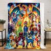Pokemon Heroes and Creatures Design Blanket Flannel blanket for bedroom, living room, sofa, and nap sofas