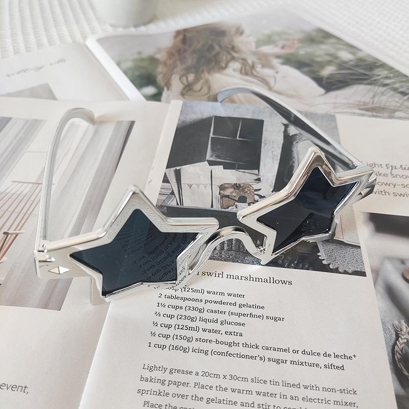 Модные Солнцезащитные Очки в Форме Звезды для Вечеринок: Европейский и американский фестивальный аксессуар для макияжа