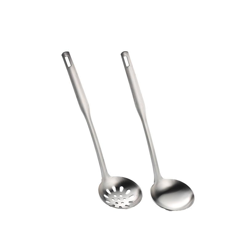304 Stainless Steel Liren Thin Hot Pot Soup Shell Colander Small Spoon Sanded Soup Pot Gift Kitchen Utensils