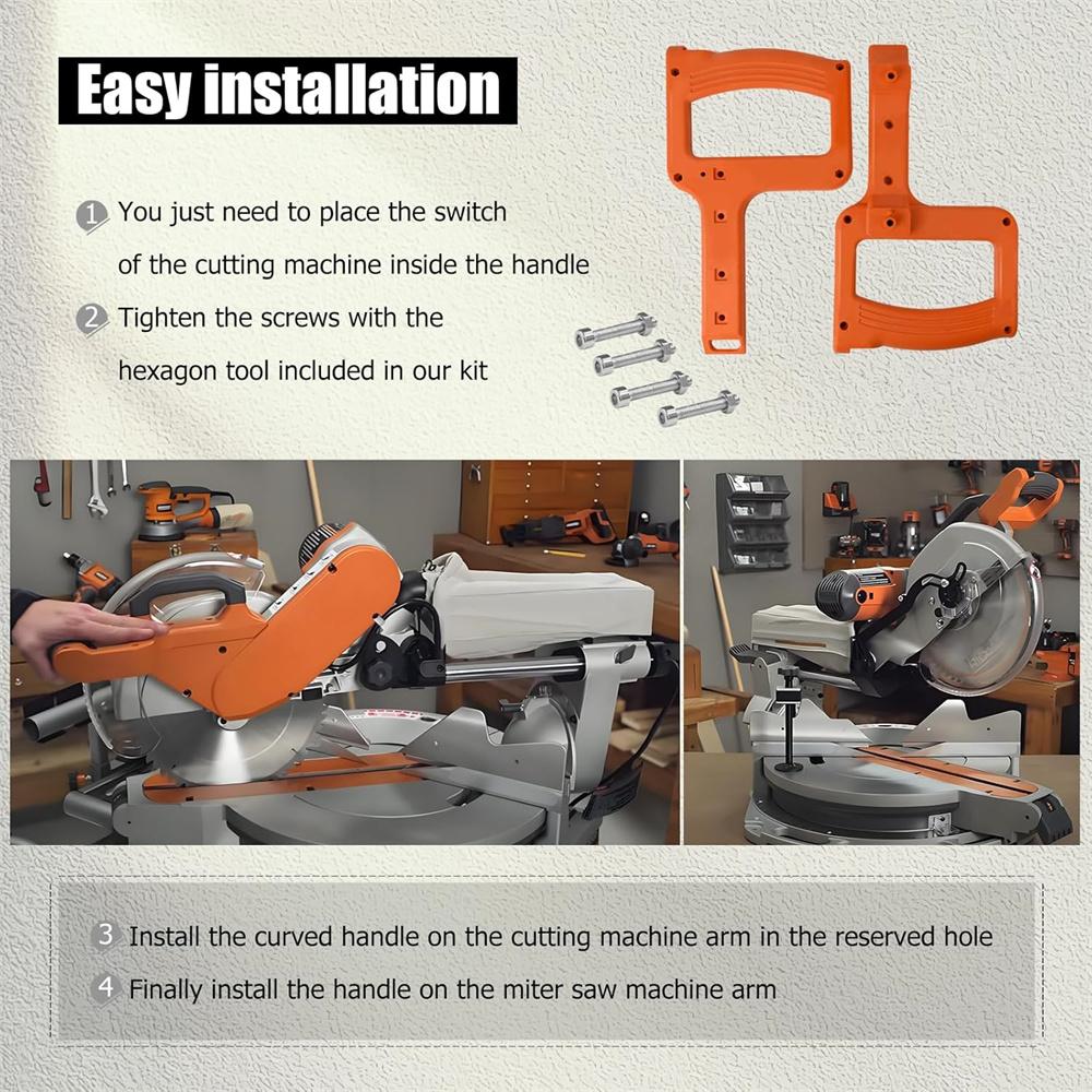 Высококачественная верхняя и нижняя рукоятка торцовочной пилы для Ridgid MS1290LZ1 и MS1290LZA