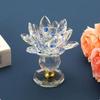 Прозрачный подсвечник в виде цветка лотоса 8 цветов фигурки лотоса подставка для свечи декор для ужина