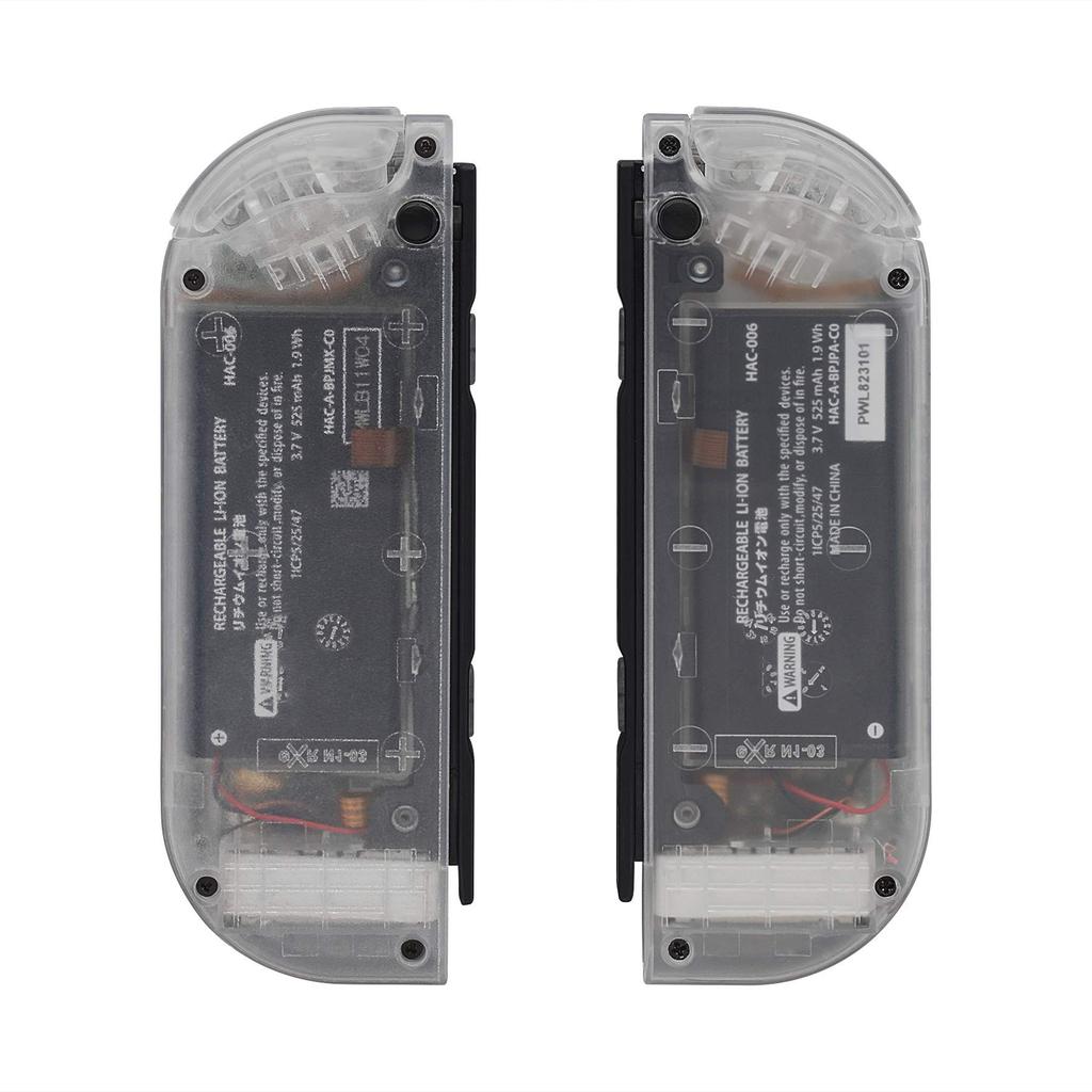 Корпус для портативного контроллера eXtremeRate Clear, совместимый с переключателем и сменным корпусом переключателя, совместимым с переключателем с полным набором кнопок