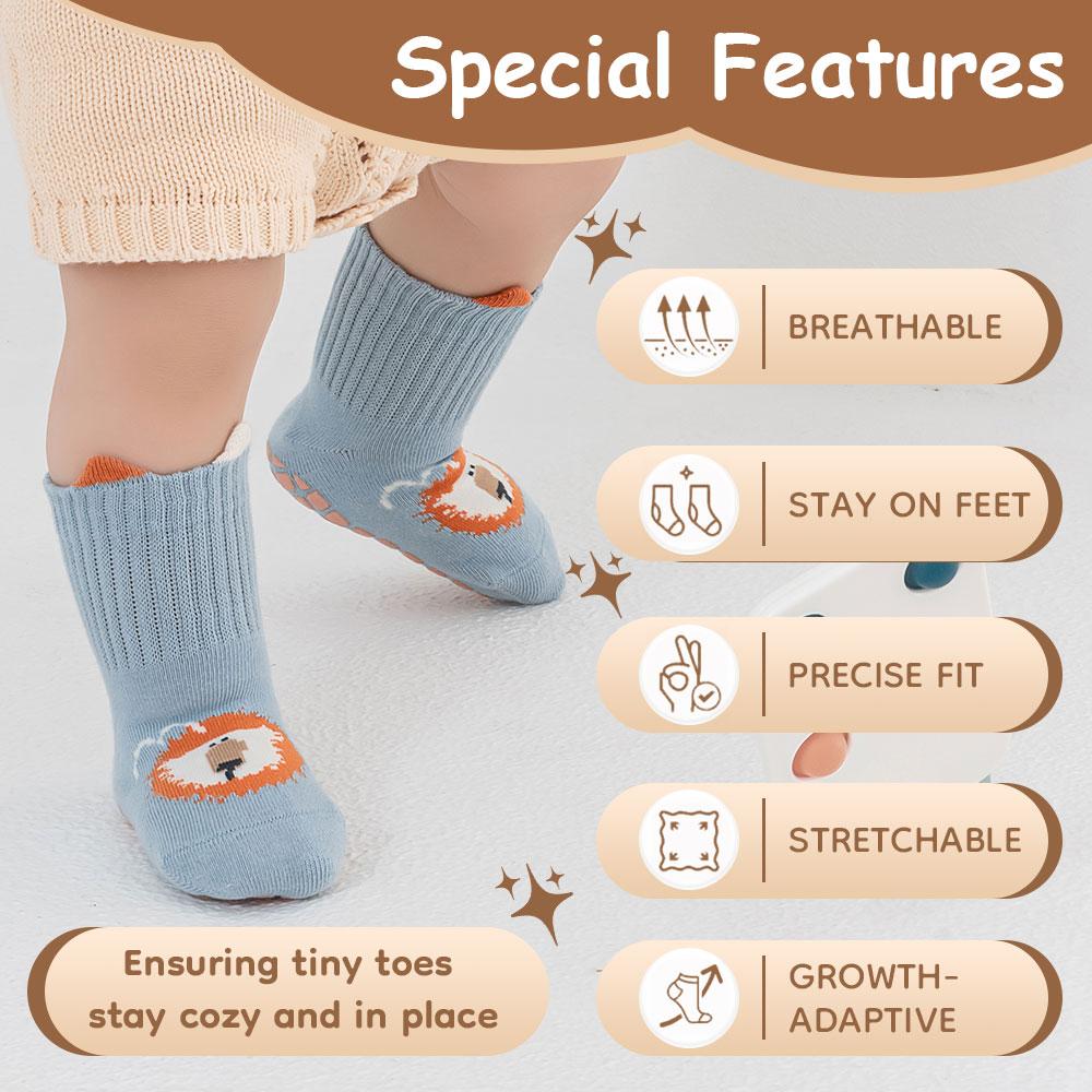 Custom Baby Socks Soccer Jerseys Spring Grip Socks Sewing Threads Kids Soft Touch Baby Socks 0-3 Months High Stockings Socks