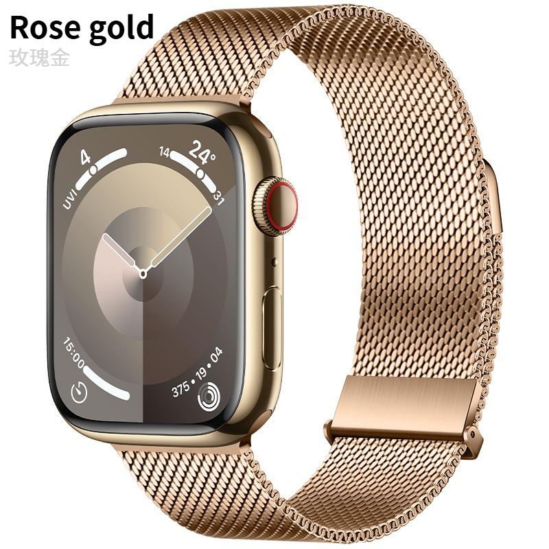 Магнитный ремешок для Apple Watch Band Ultra 49 мм 46 мм 42 мм Миланский браслет iWatch Series 10/11 9 8 7 6 5 4 SE/3 45/44/41/40 мм
