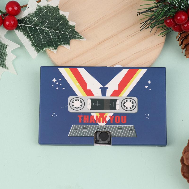Фонографическая лента DIY записываемая 60 секундная голосовая аудиокассета приглашение на вечеринку рождественский подарок на день рождения годовщину