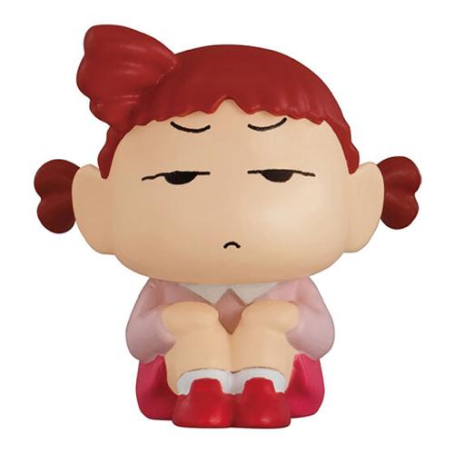 Japanese Bandai Genuine Gacha Scale Model Crayon Shin-chan Sitting and Waiting Boochan Sakurada Nee Shin-chan Action Figure Toys