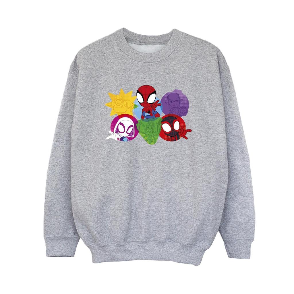 Marvel Boys Spidey And His Amazing Friends Faces Sweatshirt